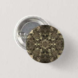 Abstract Colourful Twirlers / Mirror / Sepia / 3 Cm Round Badge
