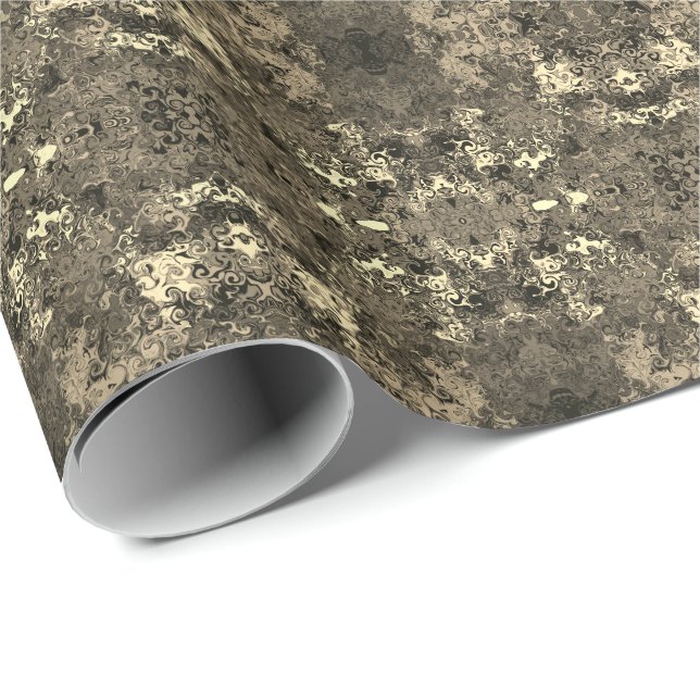 Abstract Colourful Twirlers / Mirror / Sepia /  Wrapping Paper (Roll Corner)