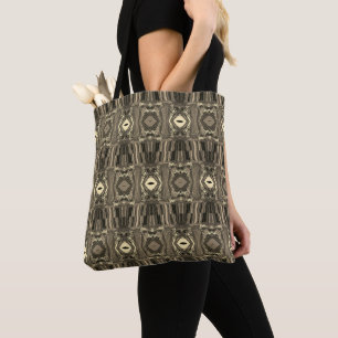 Abstract Colourful Twirlers P & P Half Brick Sepia Tote Bag