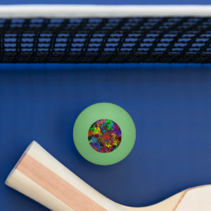 Abstract Colourful Twirlers / Ping Pong Ball
