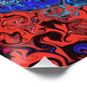 Abstract Colourful Twirlers / Poster