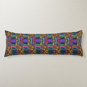 Abstract Colourful Twirlers / Pushed / Half Drop / Body Cushion