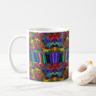 Abstract Colourful Twirlers / Pushed / Half Drop / Coffee Mug