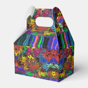 Abstract Colourful Twirlers / Pushed / Half Drop / Favour Box