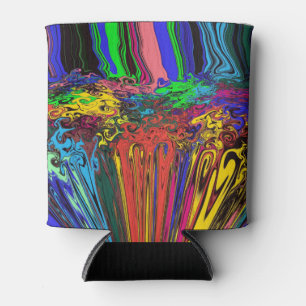 Abstract Colourful Twirlers / Pushed & Pinched / Can Cooler