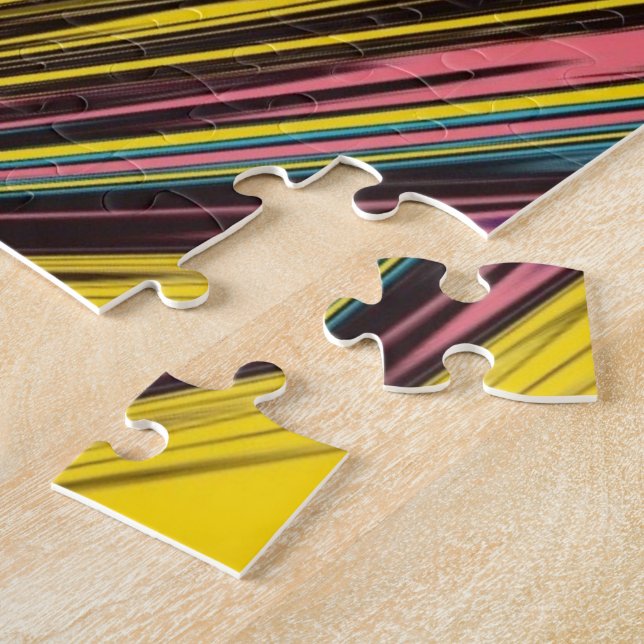 Abstract Colourful Twirlers / Pushed & Pinched / Jigsaw Puzzle (Side)