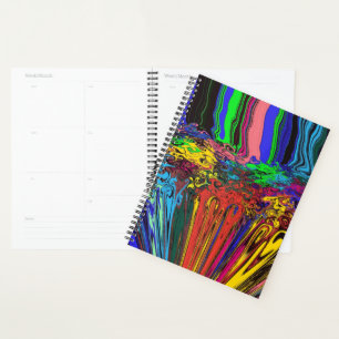 Abstract Colourful Twirlers / Pushed & Pinched / Planner