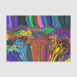 Abstract Colourful Twirlers / Pushed & Pinched / Tissue Paper