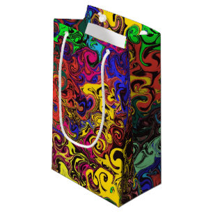 Abstract Colourful Twirlers /  Small Gift Bag