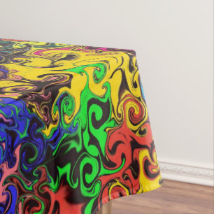 Abstract Colourful Twirlers / Tablecloth