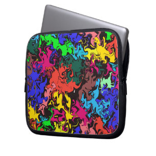 Abstract Colourful Twirls /  Laptop Sleeve