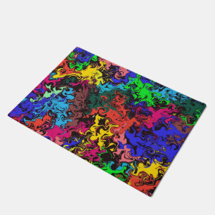 Abstract Colourful Twirly / Doormat