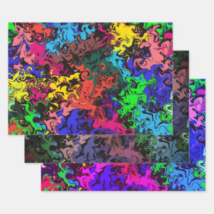 Abstract Colourful Twirly / Filters / Wrapping Paper Sheet