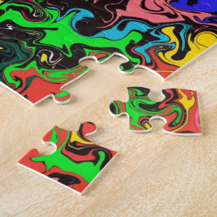 Abstract Colourful Twirly /  Jigsaw Puzzle