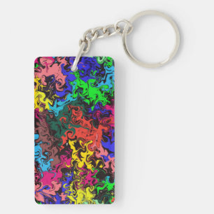 Abstract Colourful Twirly /  Key Ring