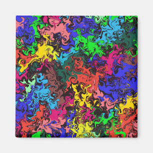 Abstract Colourful Twirly /  Magnet