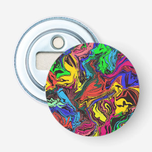 Abstract Colourful Twirly / Pushed / Bottle Opener