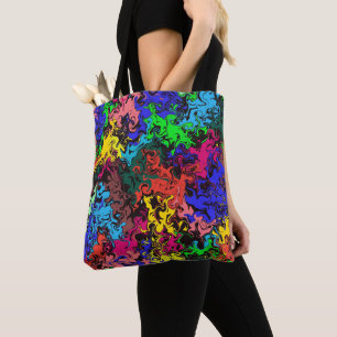 Abstract Colourful Twirly / Tote Bag
