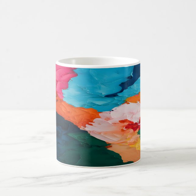Abstract Colourful Vibrant Coffee Mug (Center)