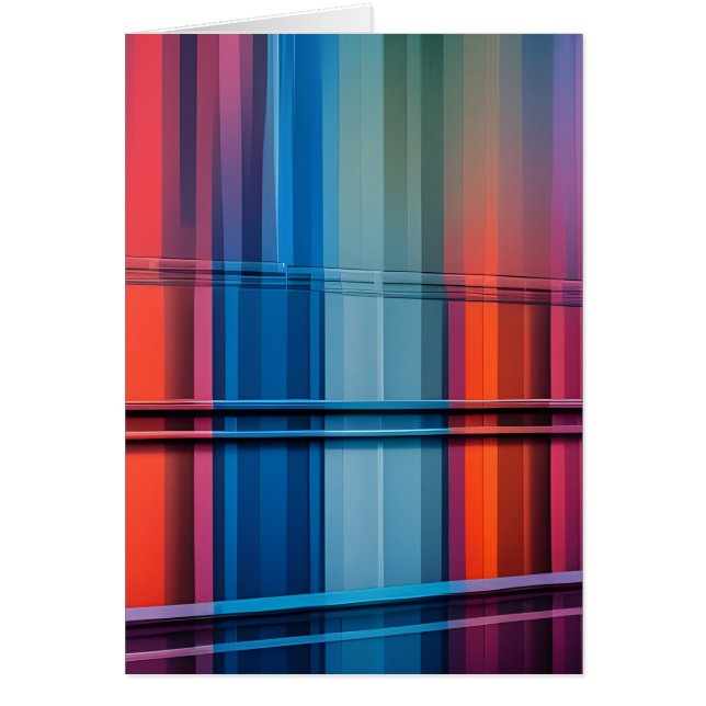 Abstract Colourful Wall Card (Front)