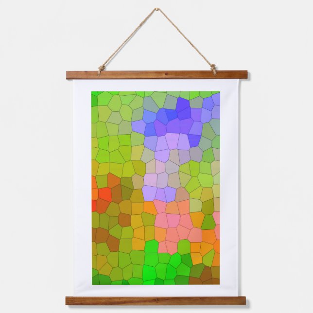 Abstract colourful wall design hanging tapestry (Front)