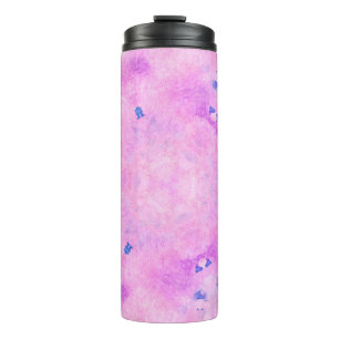 Abstract colourful watercolor. Digital art paintin Thermal Tumbler