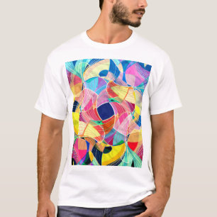 Abstract colourful watercolor, fantastic backgroun T-Shirt
