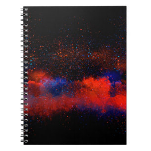 Abstract Colourful watercolor painting background, Notebook