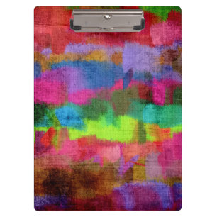 Abstract Colourful Watercolor Pattern Clipboard
