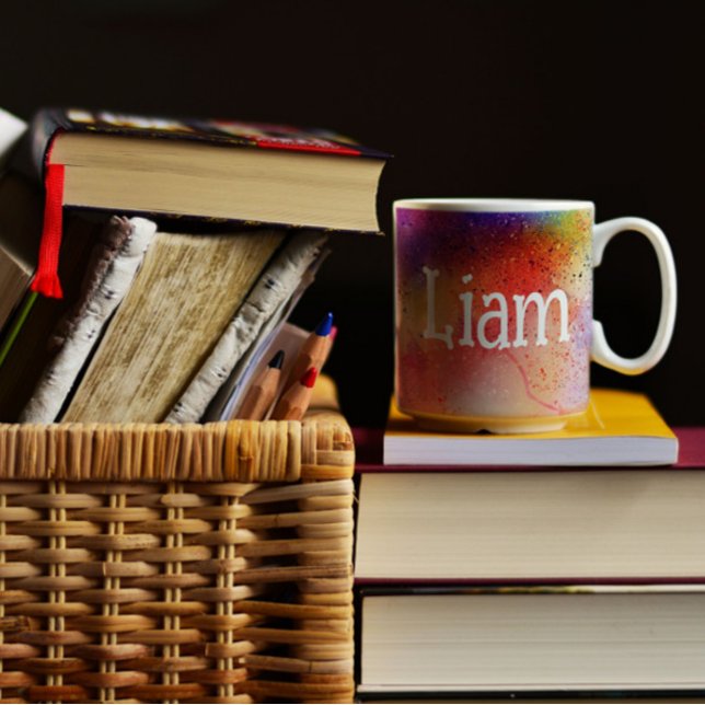 Abstract colourful watercolor pattern  coffee mug (Creator Uploaded)