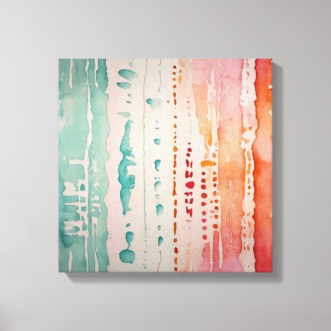 Abstract Colourful Watercolor wall art (Front)