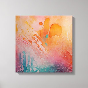 Abstract Colourful Watercolor wall art