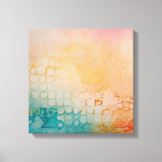 Abstract Colourful Watercolor wall art (Front)