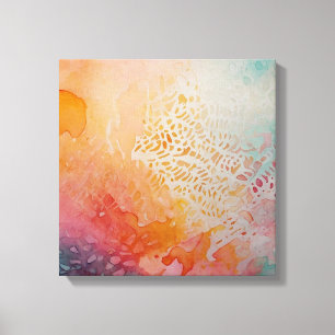 Abstract Colourful Watercolor wall art