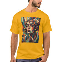 Abstract colourful woman face