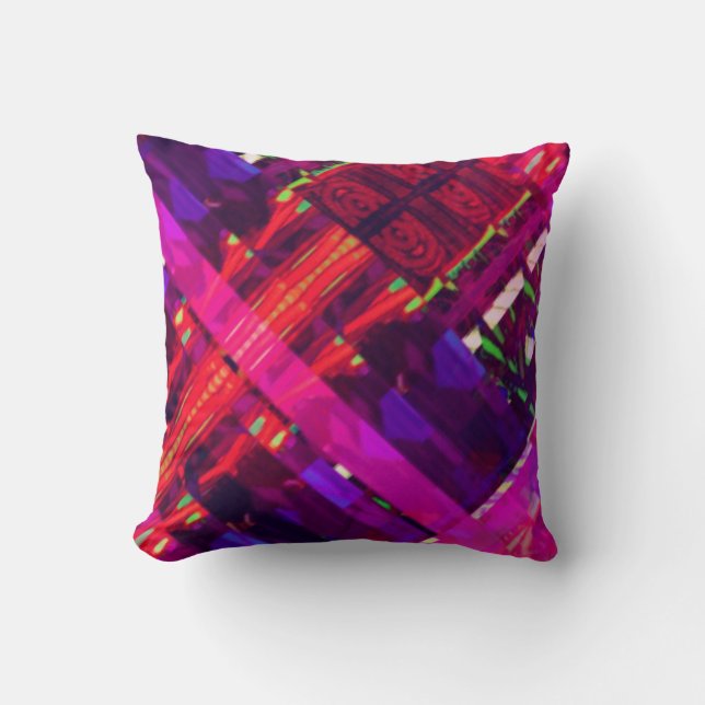 Abstract Colours and Shapes Cushion (Front)