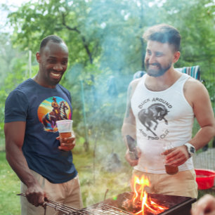 Abstract Colours Cowboy and Horse T-Shirt
