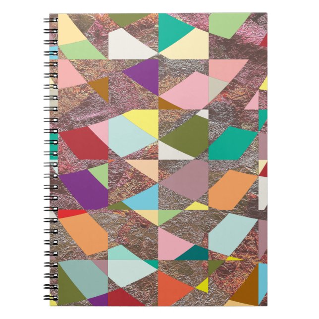 Abstract Colours Glitter Notebook (Front)