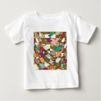 Abstract Colours Gold Foil