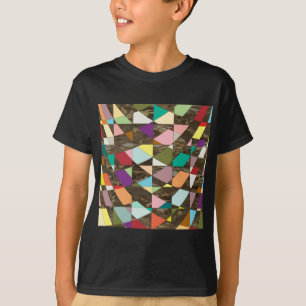 Abstract Colours Gold T-Shirt