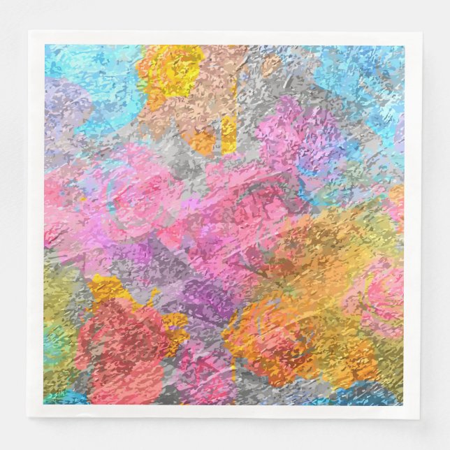 Abstract Colours Napkin (Front)