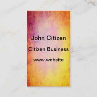 Abstract colours of summer sun business card