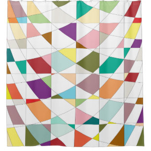 Abstract Colours Shower Curtain