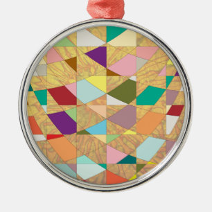 Abstract Colours Sun Burst Metal Tree Decoration