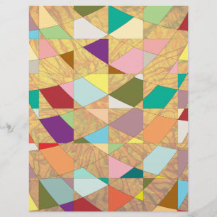 Abstract Colours Sun Burst Scrapbook Paper