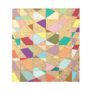 Abstract Colours Sun Burst Scrapbook Paper Notepad