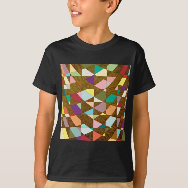 Abstract Colours Sun Burst T-Shirt (Front)