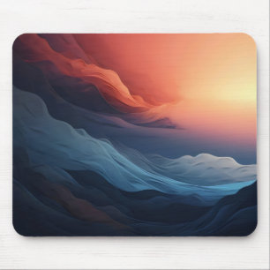 Abstract Colours Sunset Mouse Mat
