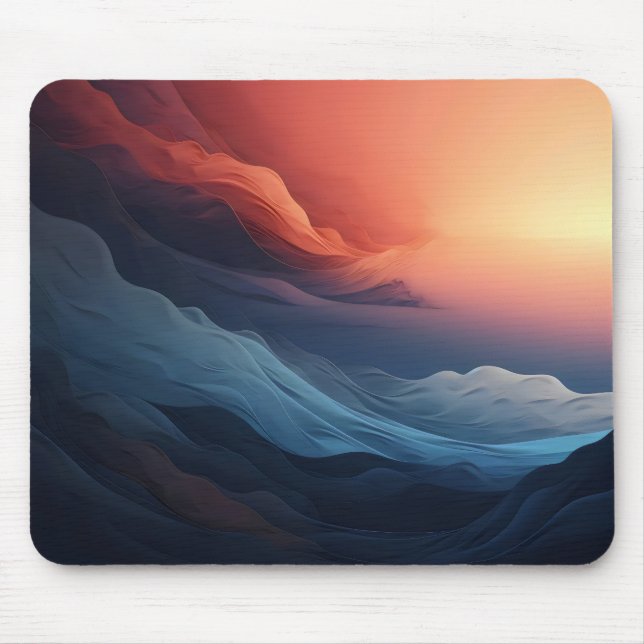 Abstract Colours Sunset Mouse Mat (Front)