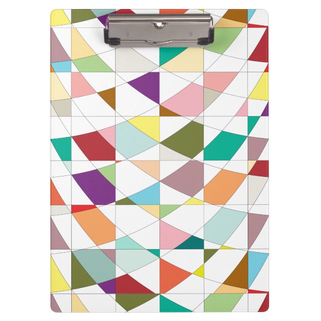 Abstract Colours Tapestry Clipboard (Front)